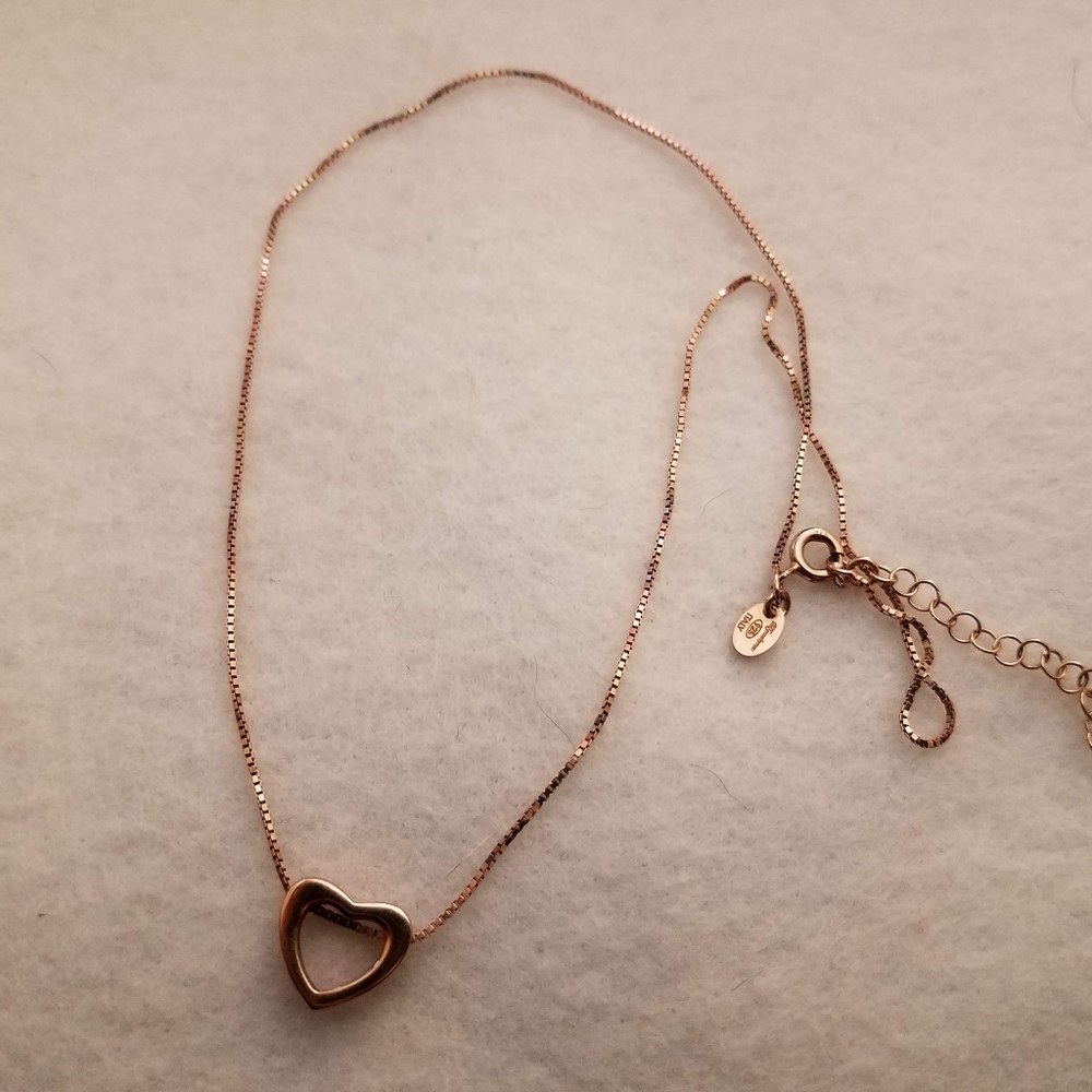 Mia Fiore 925 Sterling Silver Open Heart Necklace